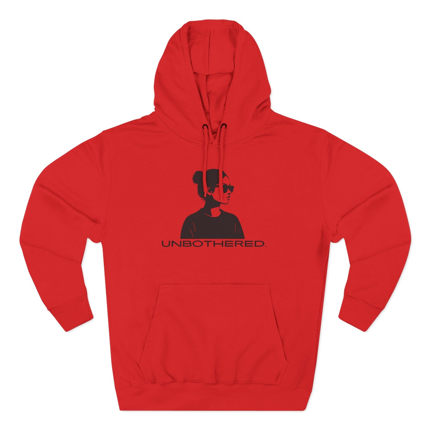 UNBOTHERED Hoodie | Minimalist Silhouette Graphic Unisex Pullover