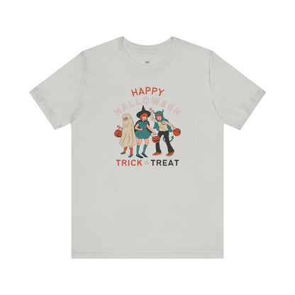 Happy Halloween Trick or Treat Vintage Vibe Tee – Bella+Canvas 3001