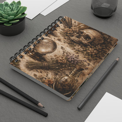 Dark Academia Spiral Notebook Journal