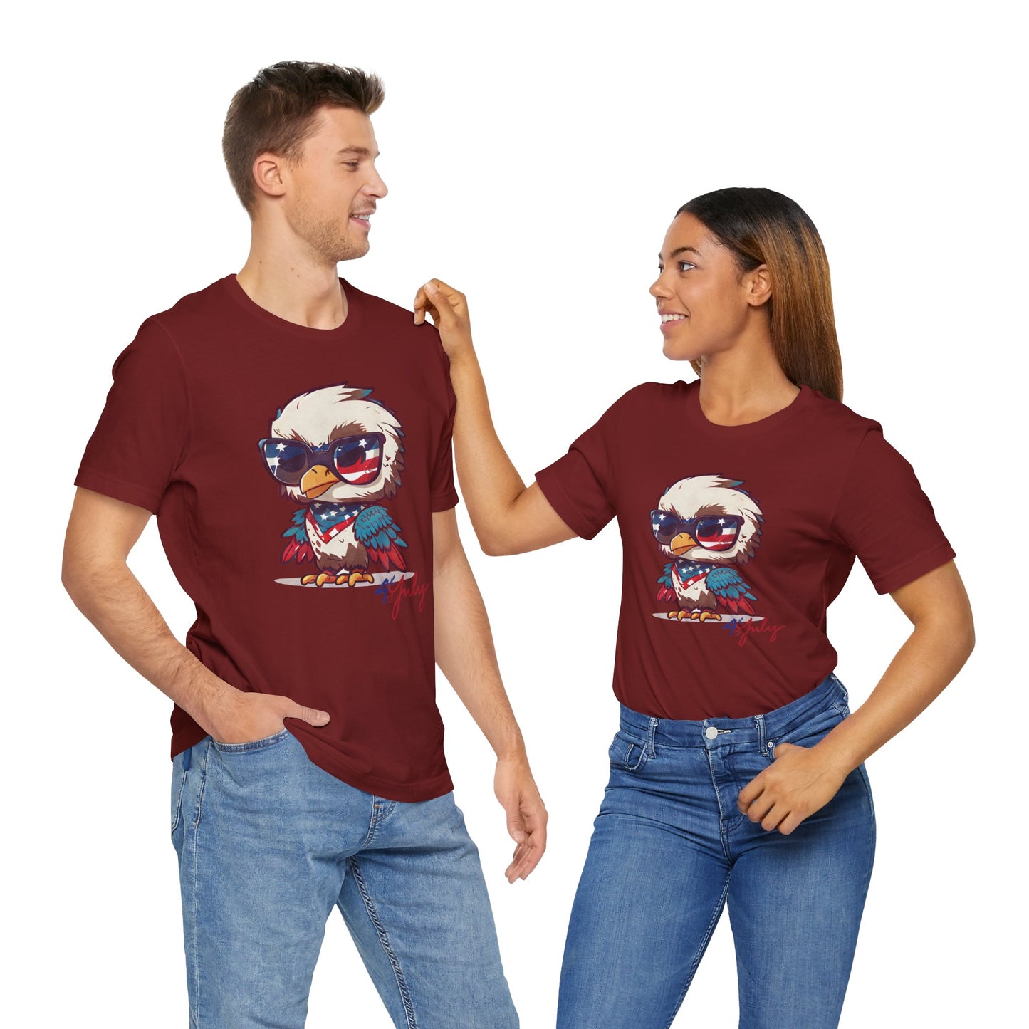 Cool Patriot Eagle Tee – Unisex Bella+Canvas Jersey - 4th of July T-shirt