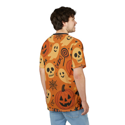 Trick or Treat All-Over Print Tee – Vintage Halloween Ghosts & Pumpkins