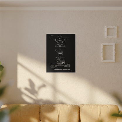 Ouija Board Patent Print (1891) – Gothic Spirit Board Canvas Wall Art