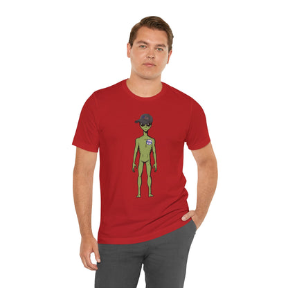 Alien Graphic Tee, Fun T-Shirt for Sci-Fi Lovers, Unisex Casual Wear, Great for Festivals, Gifts for Nerds, Everyday Comfort