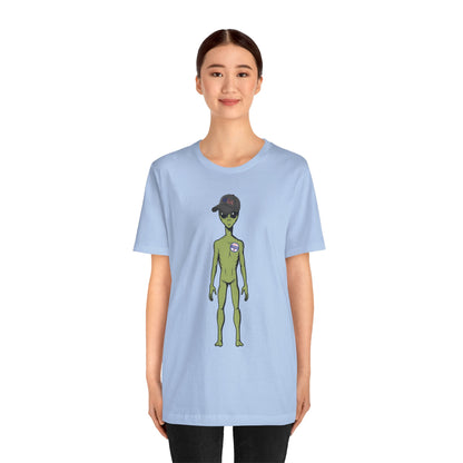 Alien Graphic Tee, Fun T-Shirt for Sci-Fi Lovers, Unisex Casual Wear, Great for Festivals, Gifts for Nerds, Everyday Comfort