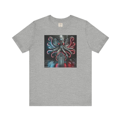 Octopus Sci-Fi Unisex Jersey Short Sleeve Tee - Perfect for Ocean Lovers & Sci-Fi Fans
