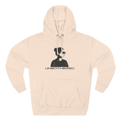UNBOTHERED Hoodie | Minimalist Silhouette Graphic Unisex Pullover