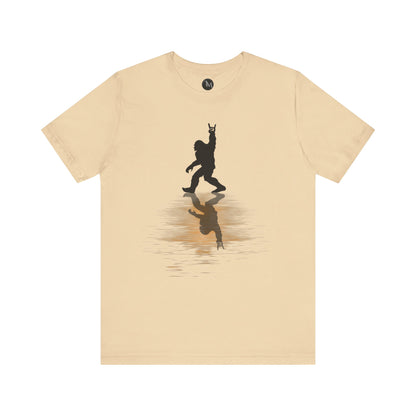 Rocking Bigfoot Unisex Bella+Canvas Jersey Tee - Fun Graphic Shirt for Nature & Cryptid Lovers