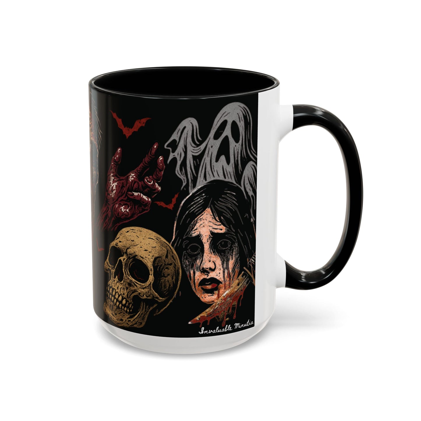 Horror Coffee Mug – Zombie Graveyard Halloween Design – 11oz & 15oz Ceramic – Creepy Goth Kitchen Decor