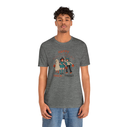 Happy Halloween Trick or Treat Vintage Vibe Tee – Bella+Canvas 3001