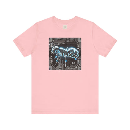 Futuristic Tech Ant Graphic Tee - Unisex Short Sleeve Jersey Shirt Techcore Tee