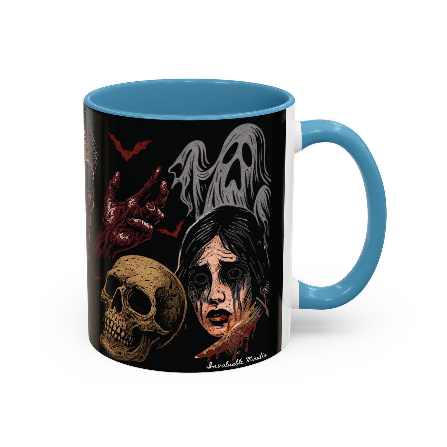 Horror Coffee Mug – Zombie Graveyard Halloween Design – 11oz & 15oz Ceramic – Creepy Goth Kitchen Decor