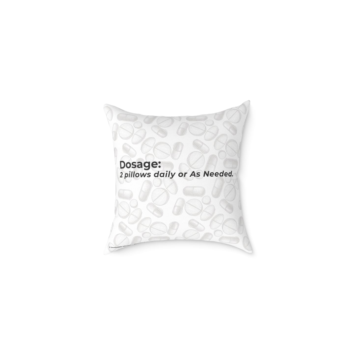 "Sorry for What I Said Before My Meds Kicked In" Canvas Throw Pillow