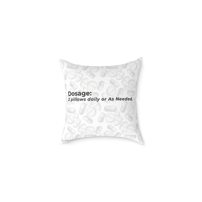 "Sorry for What I Said Before My Meds Kicked In" Canvas Throw Pillow