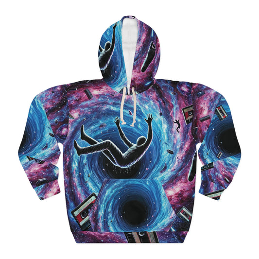 Event Horizon Cosmic Escape Unisex Pullover Hoodie - Unique Space Art Design