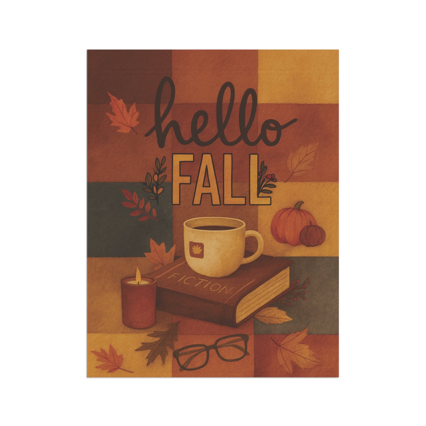 Hello Fall Flag – Cozy Autumn Garden Banner & House Flag | Boutique Fall Porch Décor