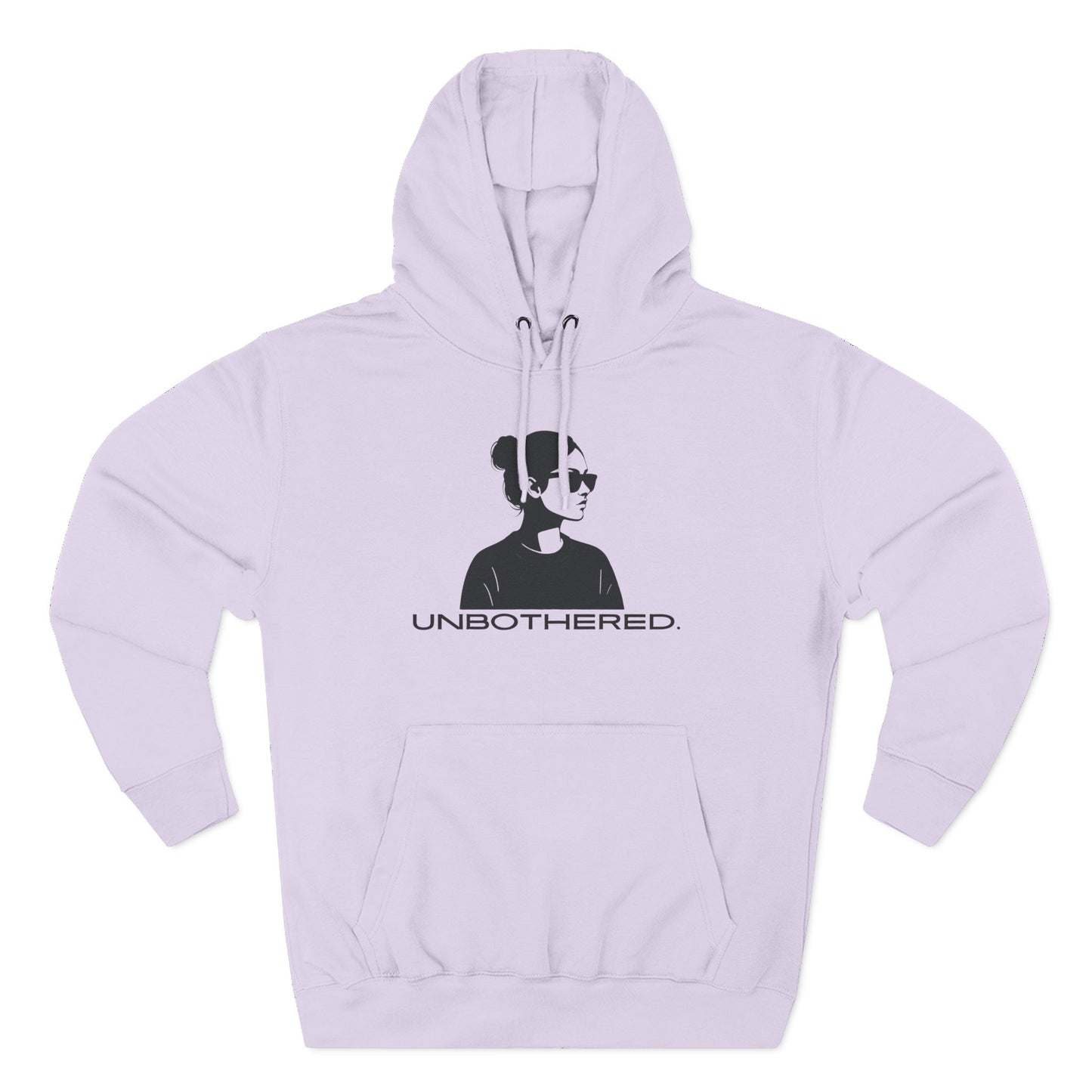 UNBOTHERED Hoodie | Minimalist Silhouette Graphic Unisex Pullover