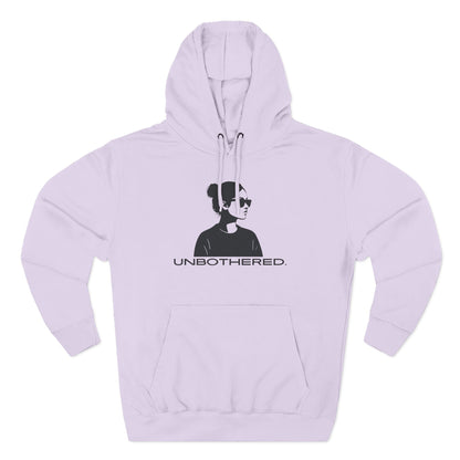 UNBOTHERED Hoodie | Minimalist Silhouette Graphic Unisex Pullover