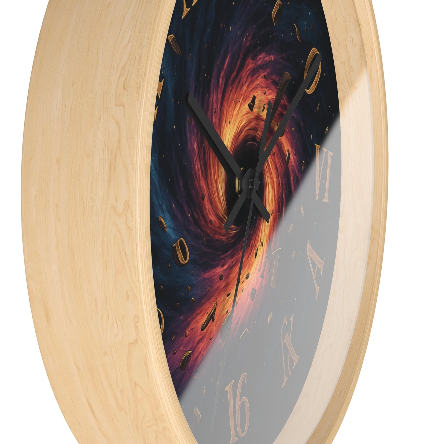 🌀 Black Hole Chaos Clock – Surreal Spacecore Time Warp Wall Decor Wall Clock