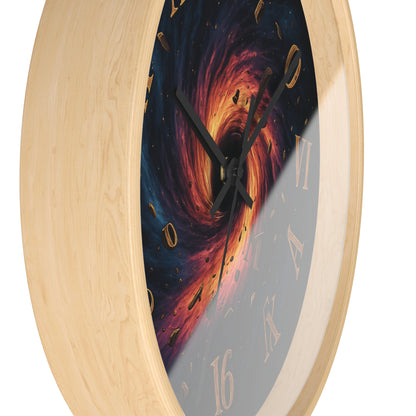 🌀 Black Hole Chaos Clock – Surreal Spacecore Time Warp Wall Decor Wall Clock