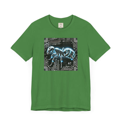 Futuristic Tech Ant Graphic Tee - Unisex Short Sleeve Jersey Shirt Techcore Tee