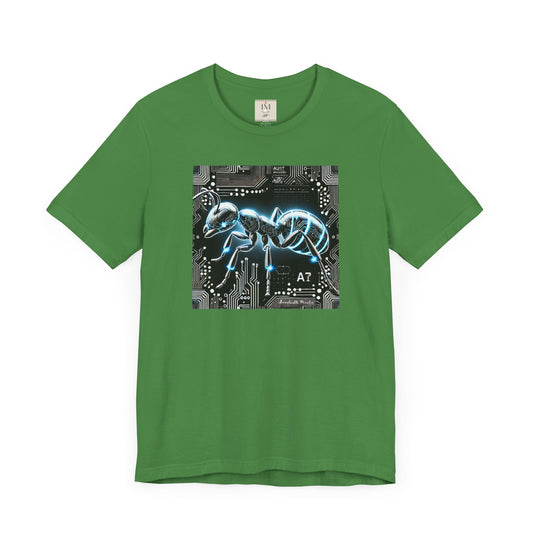 Futuristic Tech Ant Graphic Tee - Unisex Short Sleeve Jersey Shirt Techcore Tee