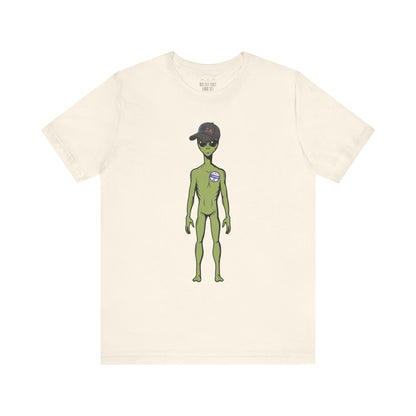 Alien Graphic Tee, Fun T-Shirt for Sci-Fi Lovers, Unisex Casual Wear, Great for Festivals, Gifts for Nerds, Everyday Comfort