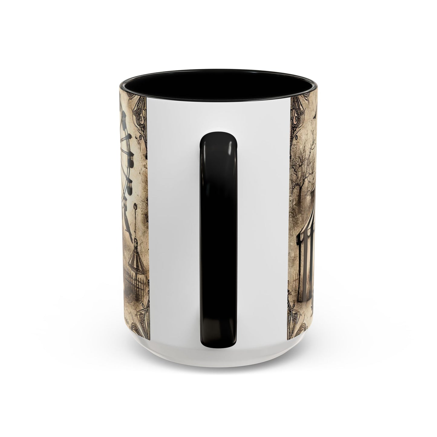 Creepy Circus Witch Mug | Vintage Halloween Accent Coffee Mug (11oz/15oz)