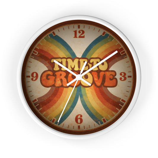 Time To Groove Retro 10" Wall Clock