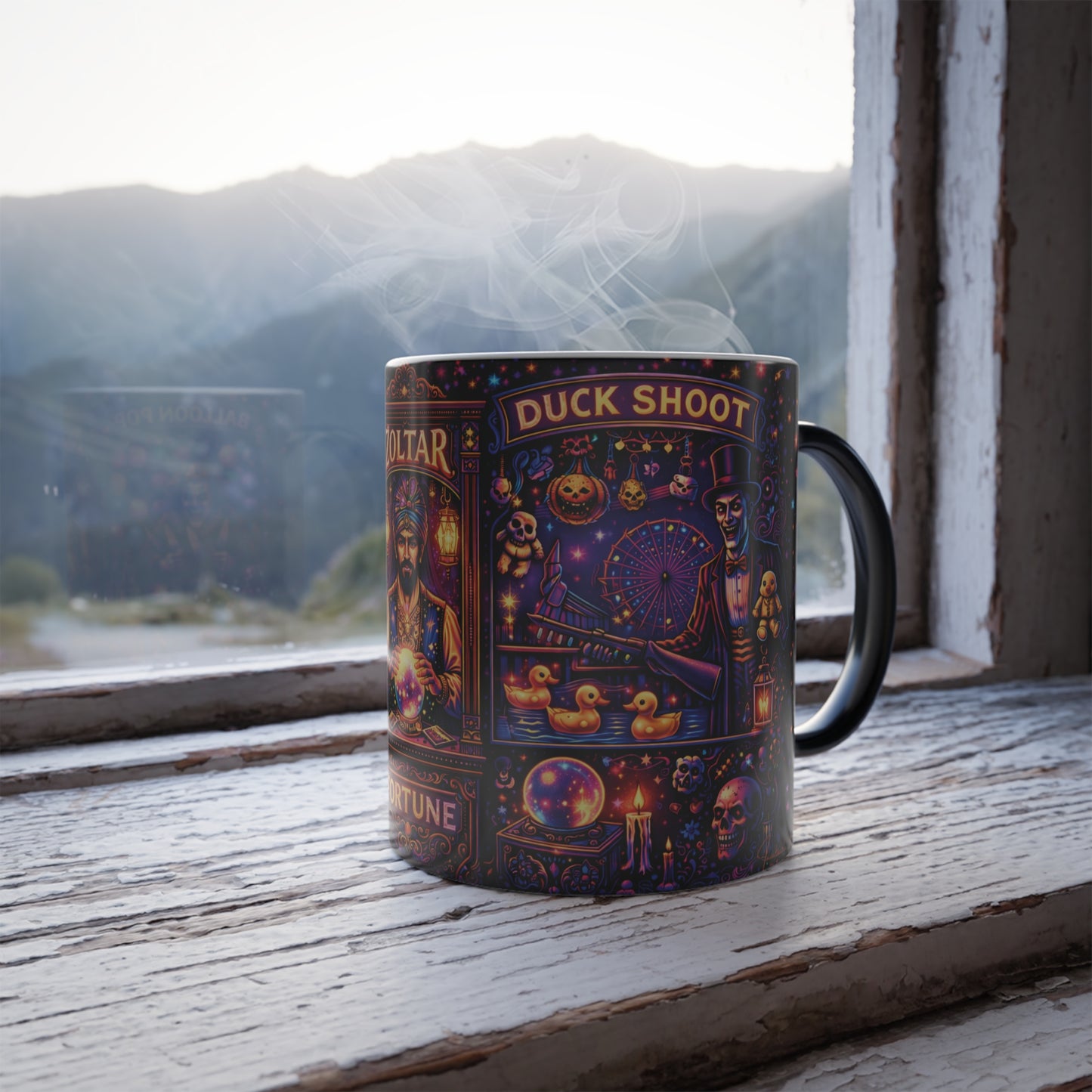 Creepy Carnival Games Color Morphing Mug