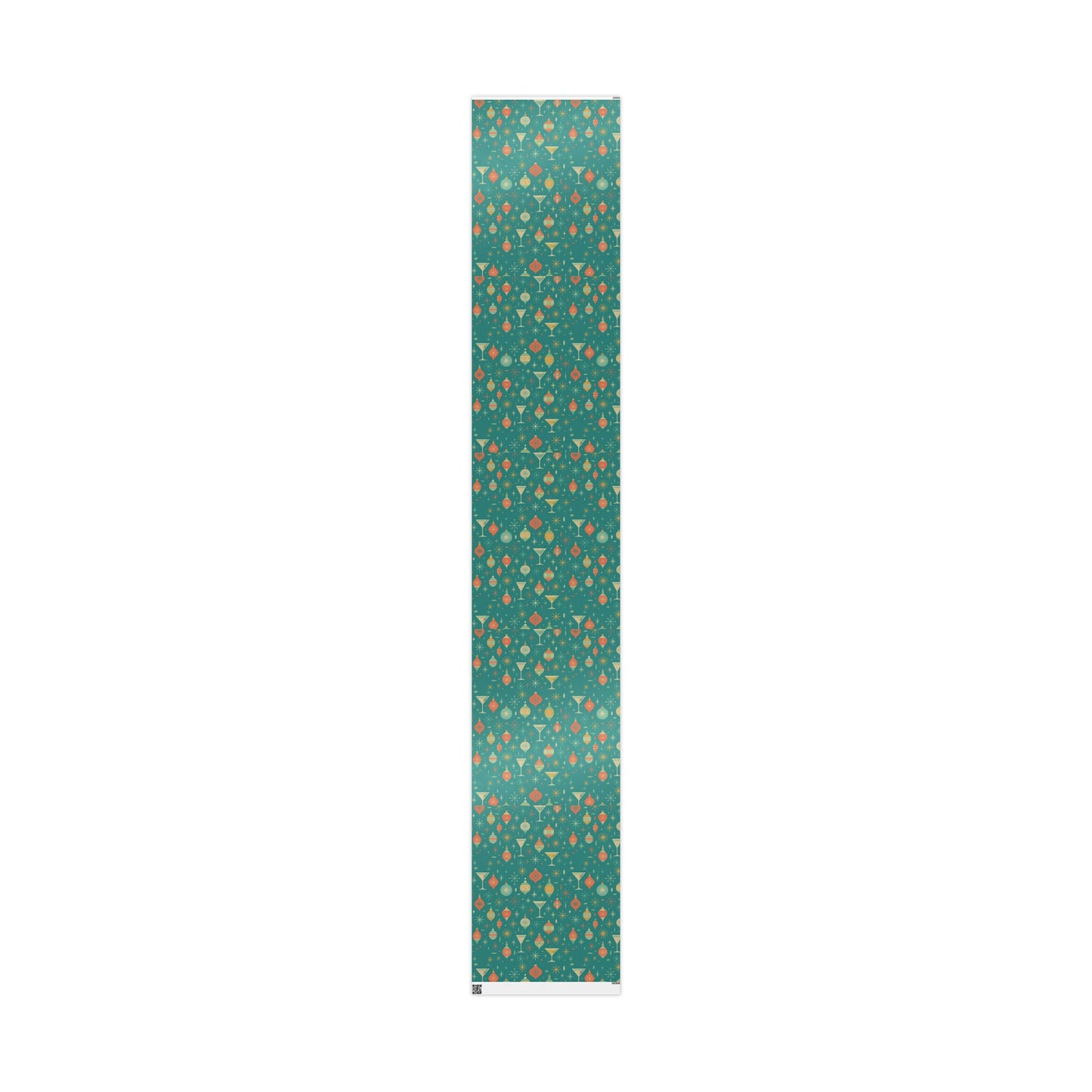 Atomic Christmas Cocktail – Mid-Century Holiday Wrapping Paper, Retro Martini Gift Wrap, 30" Roll (Matte/Gloss)