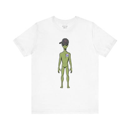Alien Graphic Tee, Fun T-Shirt for Sci-Fi Lovers, Unisex Casual Wear, Great for Festivals, Gifts for Nerds, Everyday Comfort