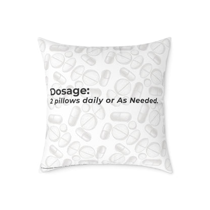 "Sorry for What I Said Before My Meds Kicked In" Canvas Throw Pillow