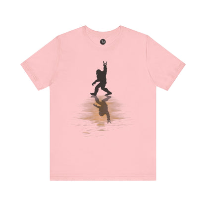 Rocking Bigfoot Unisex Bella+Canvas Jersey Tee - Fun Graphic Shirt for Nature & Cryptid Lovers