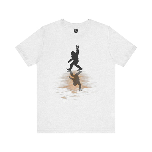 Rocking Bigfoot Unisex Bella+Canvas Jersey Tee - Fun Graphic Shirt for Nature & Cryptid Lovers