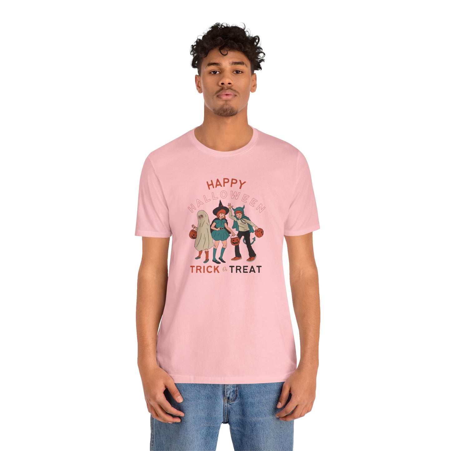 Happy Halloween Trick or Treat Vintage Vibe Tee – Bella+Canvas 3001