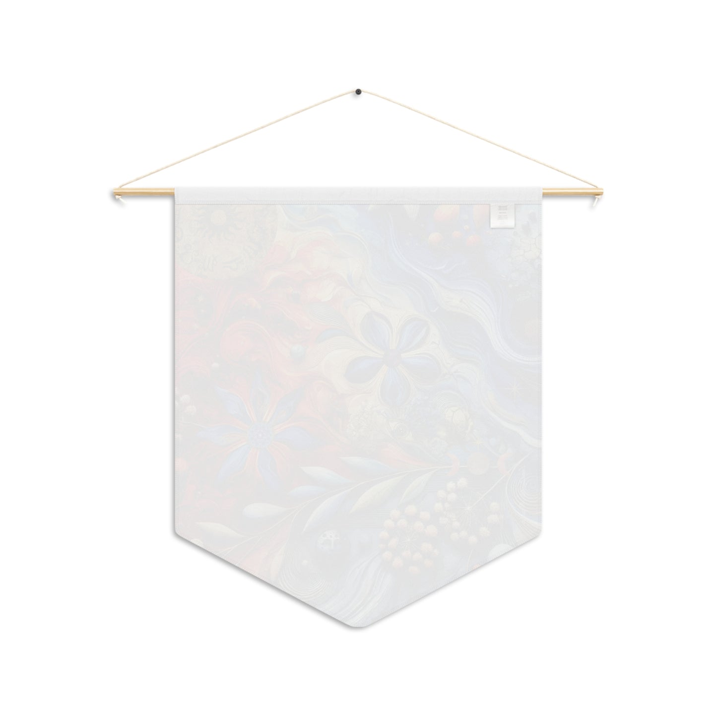 Celestial Nature Wall Banner – Surreal Botanical Pennant | Mystical Canvas Tapestry Decor