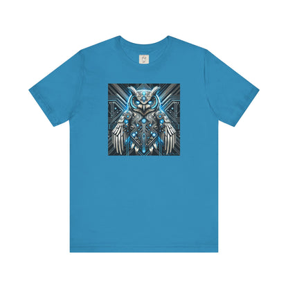 Mystical Cybernetic Owl Graphic Tee - Unisex Tch Short Sleeve T-Shirt