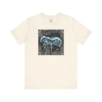 Futuristic Tech Ant Graphic Tee - Unisex Short Sleeve Jersey Shirt Techcore Tee