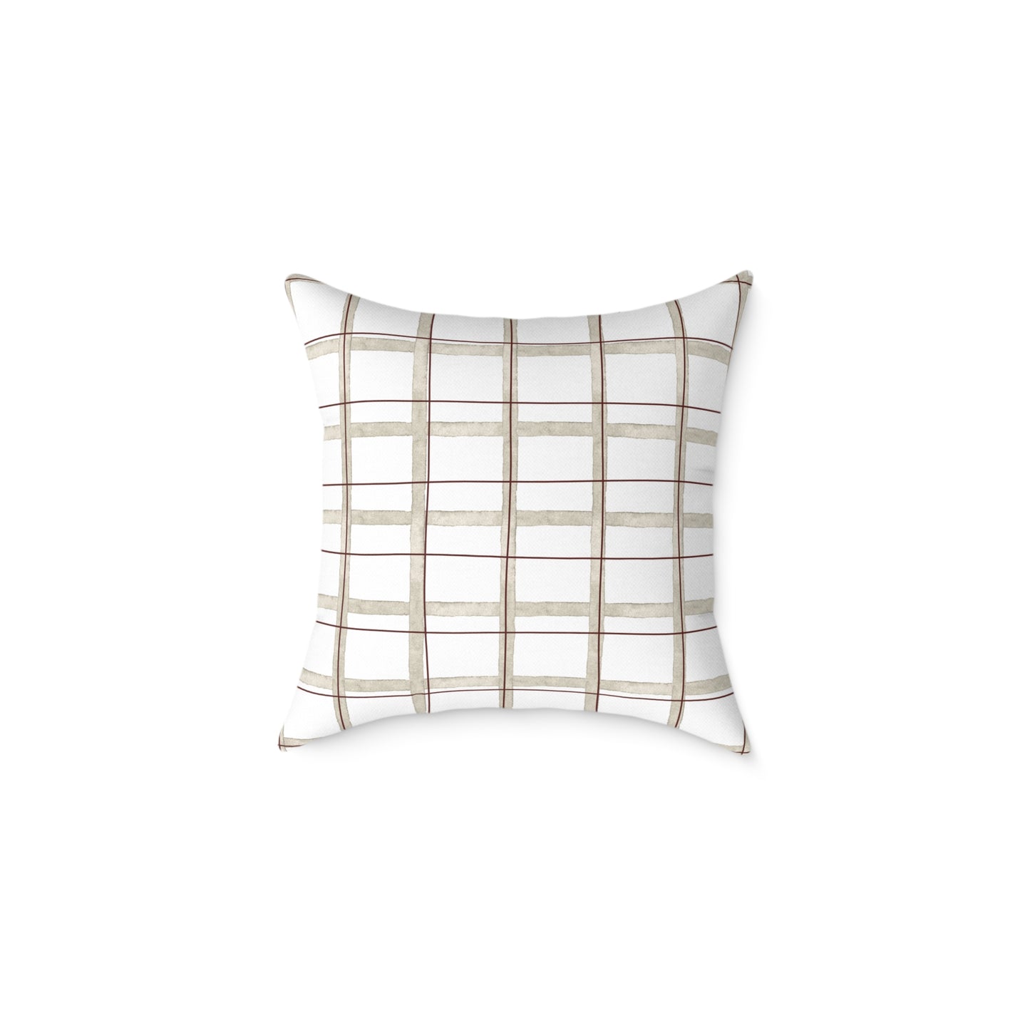 Modern Rustic Square Pillow, Cozy Home Decor, Throw Pillow for Living Room, Farmhouse Style Cushion, Perfect for Gifts