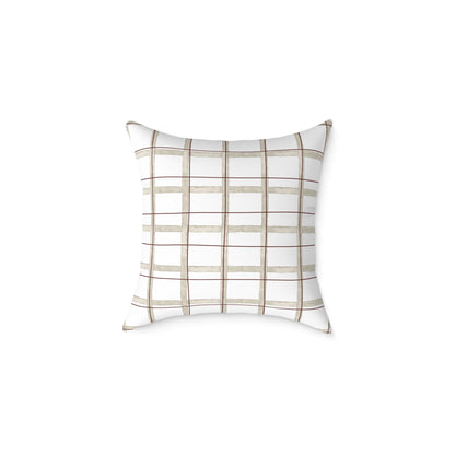 Modern Rustic Square Pillow, Cozy Home Decor, Throw Pillow for Living Room, Farmhouse Style Cushion, Perfect for Gifts
