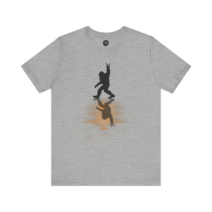 Rocking Bigfoot Unisex Bella+Canvas Jersey Tee - Fun Graphic Shirt for Nature & Cryptid Lovers