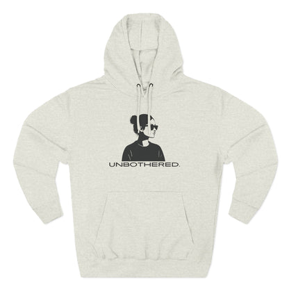 UNBOTHERED Hoodie | Minimalist Silhouette Graphic Unisex Pullover