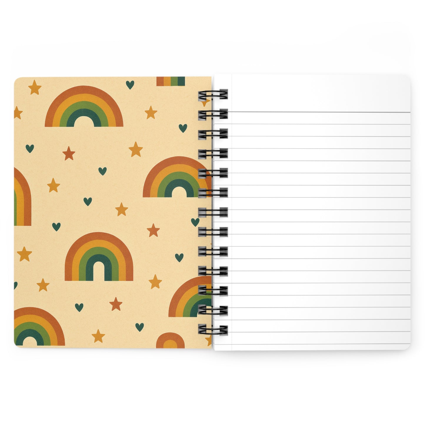 Teacher Mode Spiral Notebook – Retro Rainbow Teacher Gift – All Day Every Day – Back to School Journal – Cute Teacher Stationery