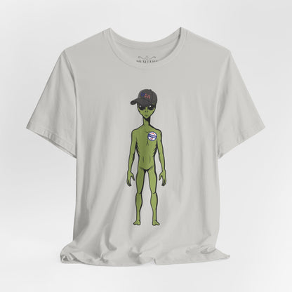Alien Graphic Tee, Fun T-Shirt for Sci-Fi Lovers, Unisex Casual Wear, Great for Festivals, Gifts for Nerds, Everyday Comfort