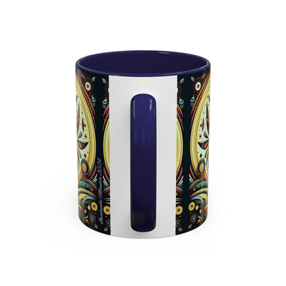 ☕️ Accent Coffee Mug (11, 15oz) – Beautiful Boho Style Graphic 🌿