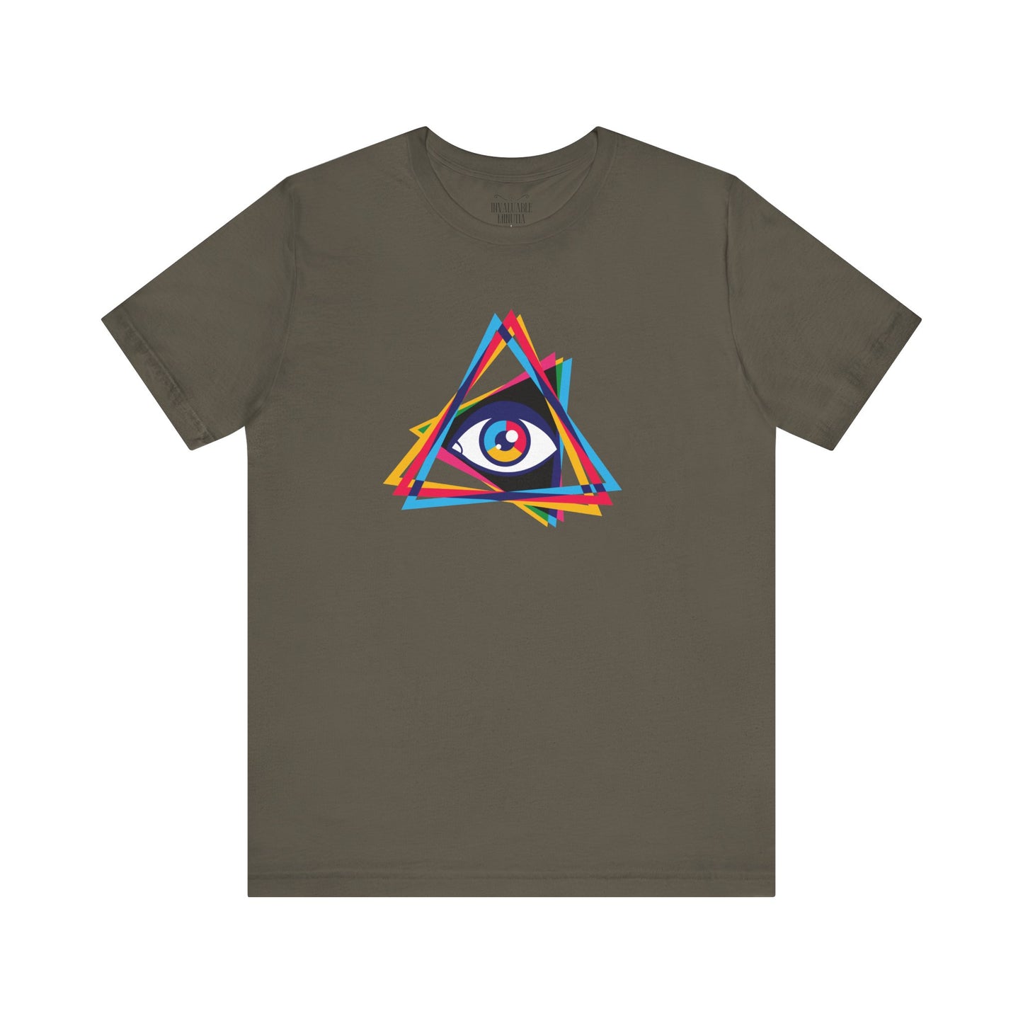 Camiseta Prism Eye: Diseño multicolor llamativo - Camiseta unisex