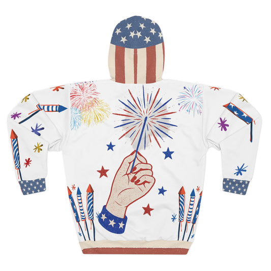 4th of July Fireworks Unisex Pullover Hoodie – "Light Me Up" Limited Edition