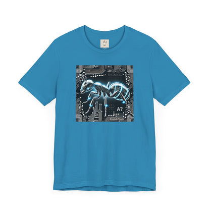 Futuristic Tech Ant Graphic Tee - Unisex Short Sleeve Jersey Shirt Techcore Tee