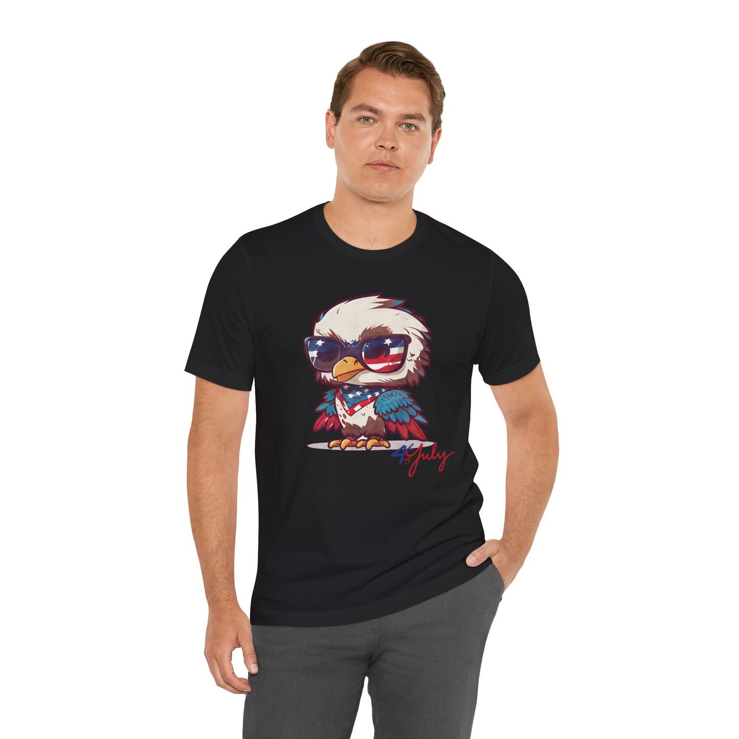 Cool Patriot Eagle Tee – Unisex Bella+Canvas Jersey - 4th of July T-shirt