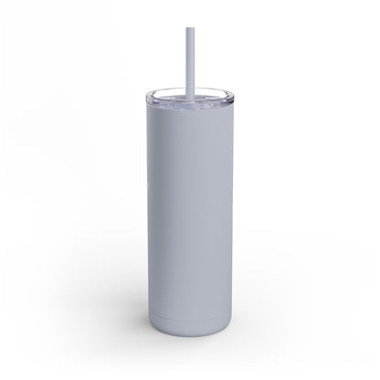 “Alive-ish” Matte Tumbler – 20oz Maars Skinny Tumbler with Straw | Chalk Script Hydration Statement